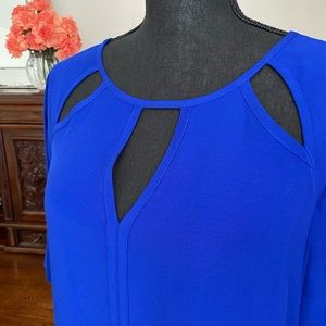 Cobalt blue keyhole summer dress